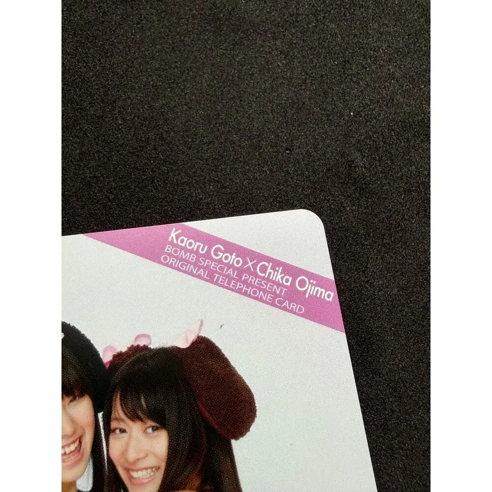 Kaoru Goto x Chika Ojima BOMB 2011 Unused Japanese Telephone Card (Teleca)